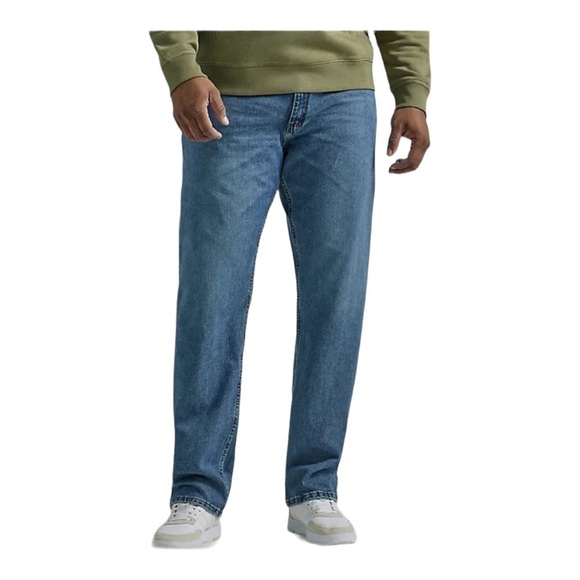 lee MEN'S LEGENDARY RELAXED STRAIGHT JEAN (BIG & TALL) IN TRUE BLUE 54x30 (F1) - Picture 1 of 13